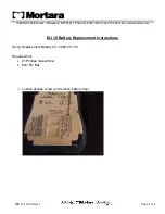 Предварительный просмотр 1 страницы Mortara ELI 10 Battery Replacement Instructions