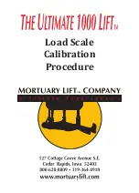 Mortuary Lift The Ultimate 1000 Lift Quick Start Manual preview