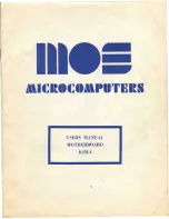 Предварительный просмотр 1 страницы MOS KIM-4 User Manual