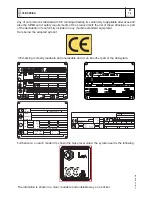 Preview for 8 page of Mosa CS 230 YSX CC Use And Maintenance Manual