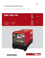 Mosa DSP 500 PS Use And Maintenance Manual предпросмотр