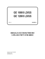 Предварительный просмотр 1 страницы Mosa GE 10000 LD/GS Manual