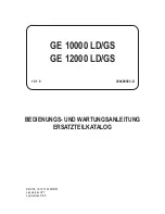 Preview for 113 page of Mosa GE 10000 LD/GS Manual