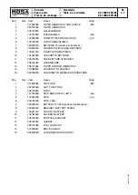 Preview for 45 page of Mosa GE 14000 SXC/GS Use And Maintenance Manual, Spare Parts Catalog