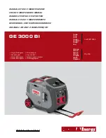 Предварительный просмотр 1 страницы Mosa GE 3000 BI Use And Maintenance Manual