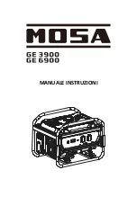 Preview for 28 page of Mosa GE 3900 Owner'S Manual