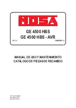 Preview for 79 page of Mosa GE 4500 HBS Use And Maintenance Manual