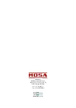 Preview for 44 page of Mosa GE 4500 HSX Manual