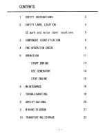 Preview for 3 page of Mosa GI 2000 SX Owner'S Manual