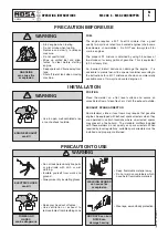 Предварительный просмотр 10 страницы Mosa MS 200 S Use And Maintenance Manual