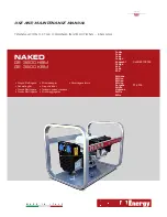 Preview for 1 page of Mosa NAKED GE 3500 HBM Use And Maintenance Manual