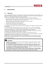 Preview for 5 page of Mosa RENTAL GE 50 KR-5 Use And Maintenance Manual