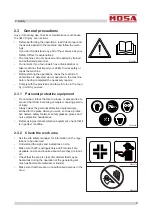 Preview for 13 page of Mosa RENTAL GE 50 KR-5 Use And Maintenance Manual