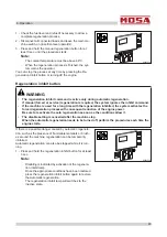 Preview for 47 page of Mosa RENTAL GE 50 KR-5 Use And Maintenance Manual