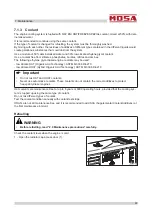 Preview for 53 page of Mosa RENTAL GE 50 KR-5 Use And Maintenance Manual