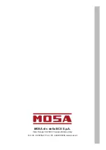 Preview for 68 page of Mosa RENTAL GE 50 KR-5 Use And Maintenance Manual