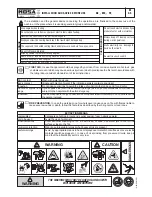 Предварительный просмотр 12 страницы Mosa TS 300 SC-SXC Use And Maintenance Manual, Spare Parts Catalog