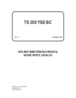 Preview for 1 page of Mosa TS 350 YSX BC Use And Maintenance Manual