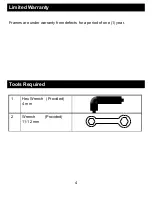 Предварительный просмотр 4 страницы Mosaic 0264-41090-0005-000-0000 Assembly Instructions Manual