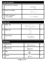 Preview for 3 page of Mosaic 155507 Assembly Instructions & User Manual