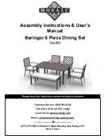 Preview for 1 page of Mosaic Beringer 164256 Assembly Instructions & User Manual