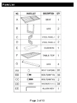 Preview for 4 page of Mosaic Beringer 164256 Assembly Instructions & User Manual