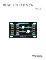 Preview for 1 page of Mosaic DUAL LINEAR VCA Manual