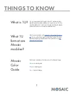 Preview for 3 page of Mosaic DUAL LINEAR VCA Manual