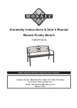 Предварительный просмотр 1 страницы Mosaic FSMVPT2034 Assembly Instructions & User Manual