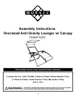 Preview for 1 page of Mosaic FSMVPT2070 Assembly Instructions