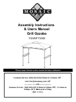 Preview for 1 page of Mosaic FSMVPT3009 User Manual And Assembly Instructions