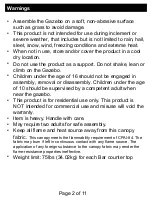 Preview for 3 page of Mosaic FSMVPT3009 User Manual And Assembly Instructions