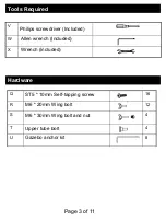 Preview for 4 page of Mosaic FSMVPT3009 User Manual And Assembly Instructions