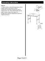 Preview for 11 page of Mosaic FSMVPT3009 User Manual And Assembly Instructions