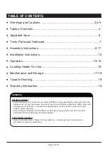 Preview for 3 page of Mosaic FSMVPT5018 Assembly Instructions & User Manual