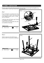 Preview for 8 page of Mosaic FSMVPT5018 Assembly Instructions & User Manual