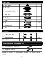 Предварительный просмотр 5 страницы Mosaic FSMVPT6004 Assembly Instructions And User'S Manual