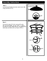 Предварительный просмотр 6 страницы Mosaic FSMVPT6004 Assembly Instructions And User'S Manual