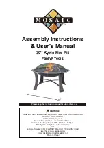 Mosaic FSMVPT6012 Assembly Instructions & User Manual preview