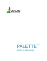 Preview for 1 page of Mosaic PALETTE PLUS Quick Start Manual