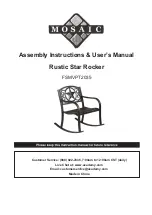 Mosaic Rustic Star FSMVPT2035 Assembly Instructions & User Manual preview