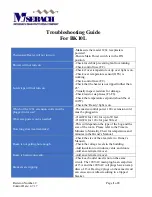 Preview for 1 page of Mosebach bk10l Troubleshooting Manual