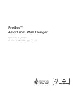 Moshi ProGeo 4-Port USB Wall Charger Quick Start Manual предпросмотр