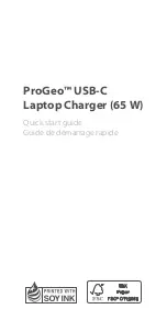 Moshi ProGeo USB-C Laptop Charger Quick Start Manual предпросмотр