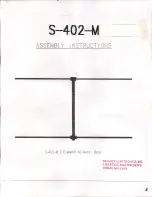 Mosley S-402-M Assembly Instructions Manual preview