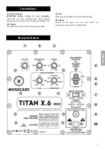 Preview for 5 page of Mosscade Titan 5.6 Owner'S Manual