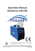 Most MasterCut 120 CNC Operation Manual preview