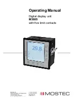 Mostec M3605 Operating Manual preview