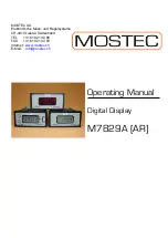 Предварительный просмотр 1 страницы Mostec M7829 Series Operating Manual