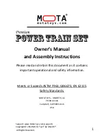 Preview for 1 page of MOTA Premium Power Train Set Owner'S Manual And Assembly Instructions